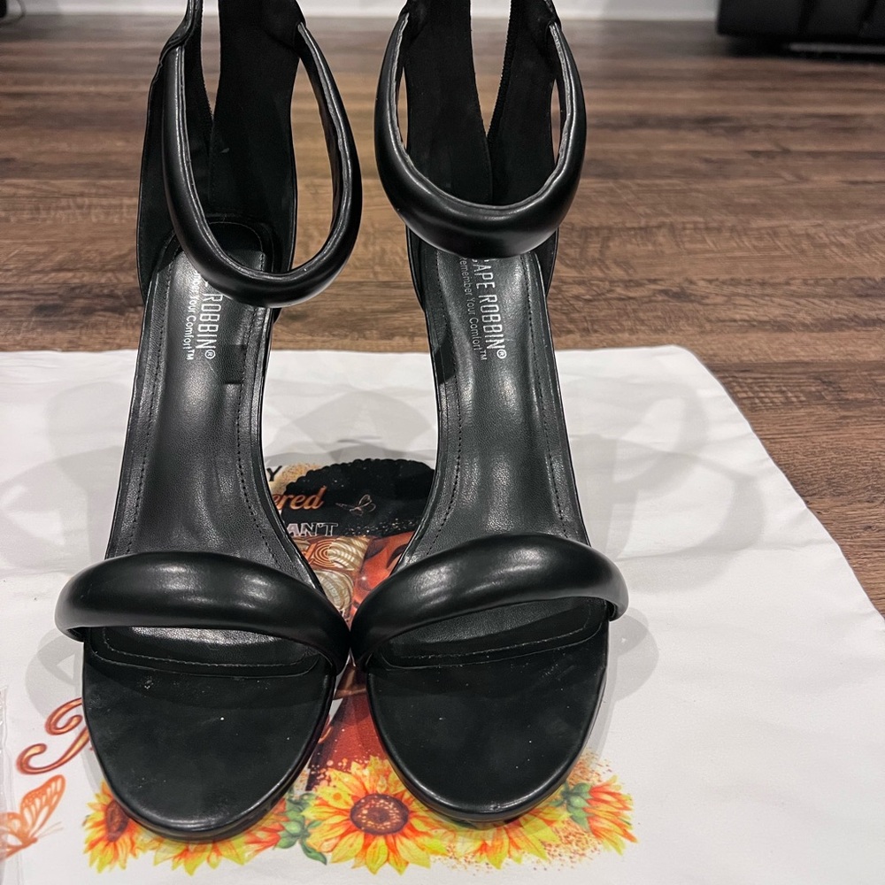 Cape Robbin Black Women's Heels